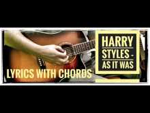 Embedded thumbnail for Harry Styles - As It Was - Rhythm on the guitar - Lyrics with Chords for acoustic guitar