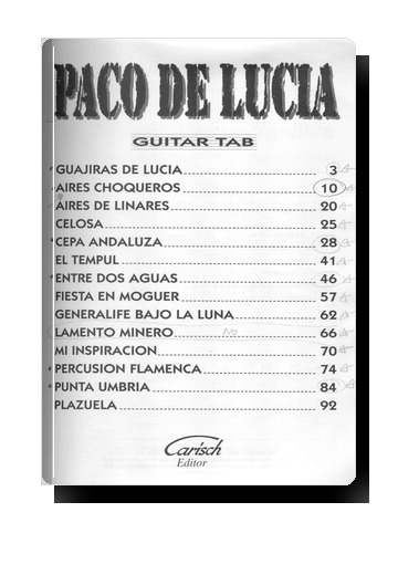 Paco de Lucia Tabovi